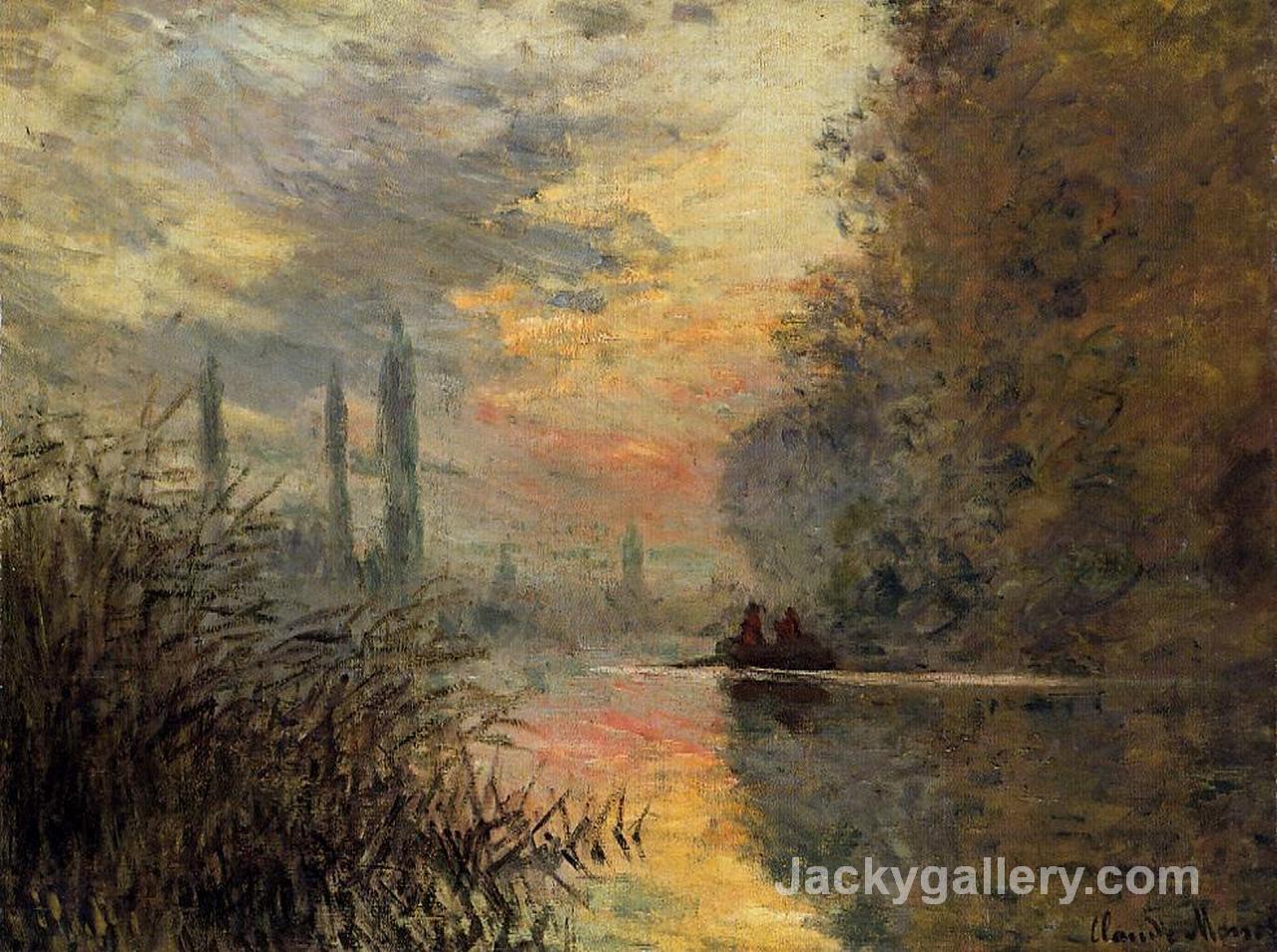 Evening at Argenteuil by Claude Monet paintings reproduction